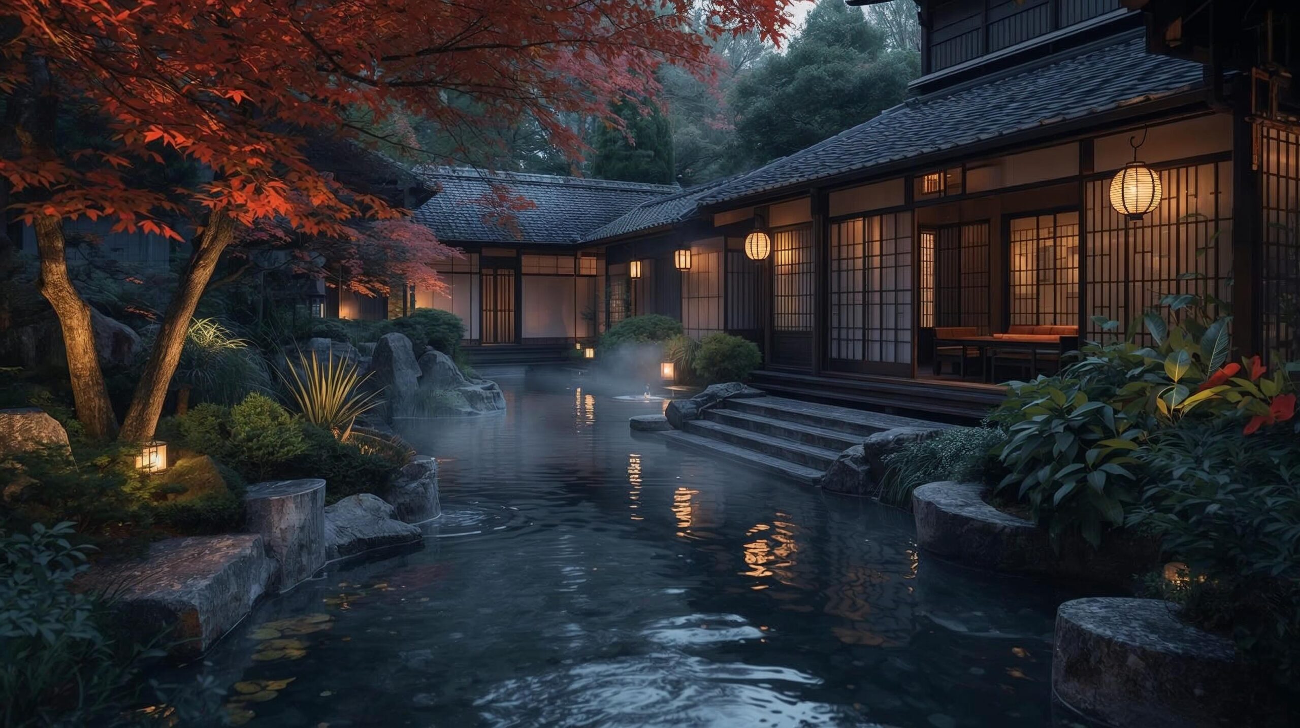 Lugar precioso, onsen ryokan japonés (1)