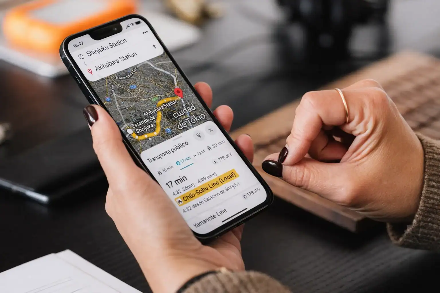 Usando Google Maps en Japón - metro de Tokio